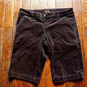 Zana Di Low Rise Corduroy Bermuda Shorts